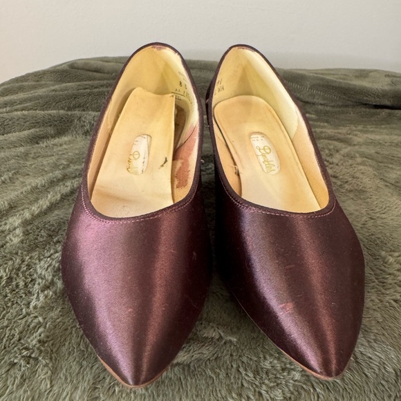 Robin Elliott Burgundy Sequin Cocktail Dress with Matching Shawl & Shoes Size 10 - Picture 9 of 14